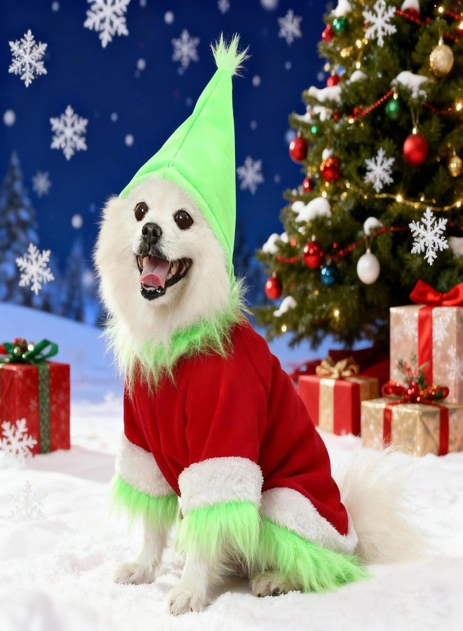 Yoption Christmas Dog Costume, Green Character Hoodie, Christmas Cosplay Dress Up for Puppy, Dogs, Cats (XXL) - Image 2